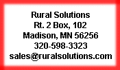 Rural Solutions address